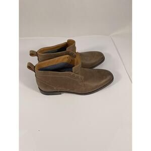 Public Opinion Shoes Men's Size 8M Brown Leather Boots Lace Up Casual Chukka New